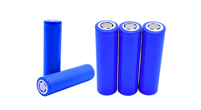Common cylindrical lithium-ion batteries.